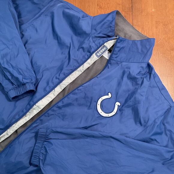Indianapolis Colts NFL Embroidered Windbreaker Full Zip Jacket - Adult XL - Picture 1 of 16